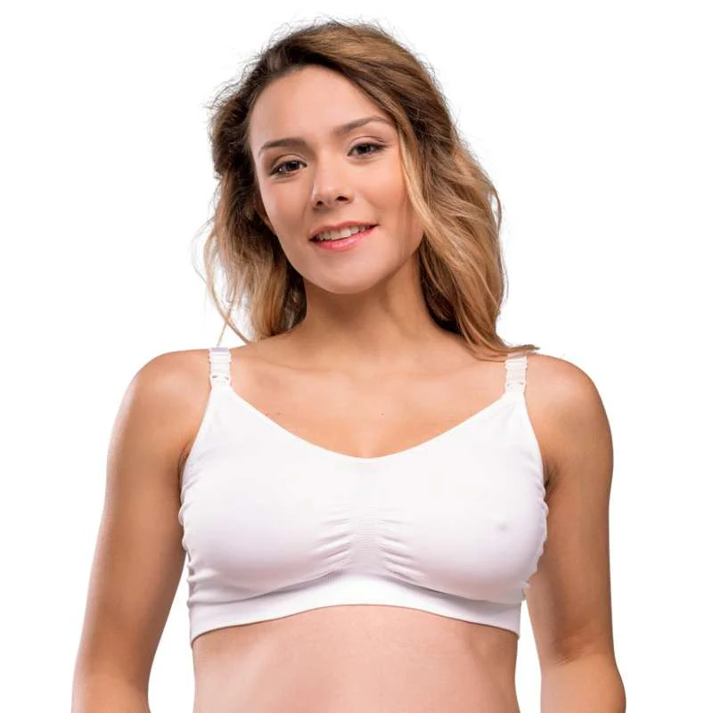 Carriwell New Mum Nursing Bra Seamless - white  - Image 12