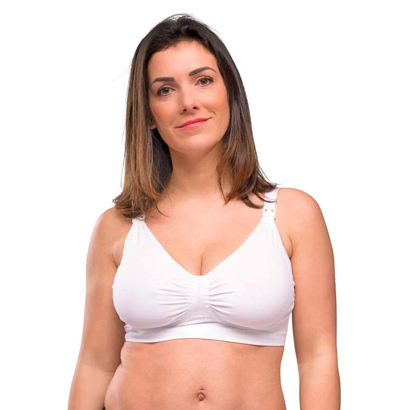 Carriwell New Mum Nursing Bra Seamless - white  - Image 2