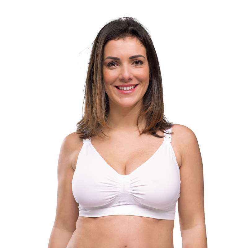 Carriwell New Mum Nursing Bra Seamless - white  - Image 3