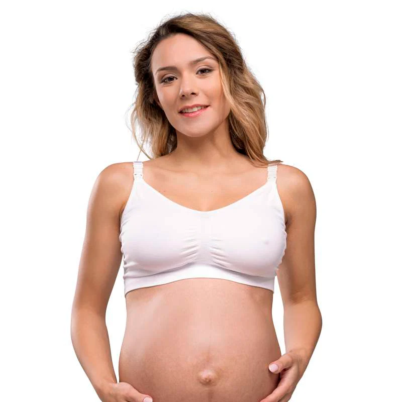 Carriwell New Mum Nursing Bra Seamless - white  - Image 5