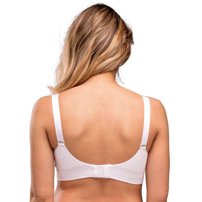 Carriwell New Mum Nursing Bra Seamless with Inserts - White  - Image 2
