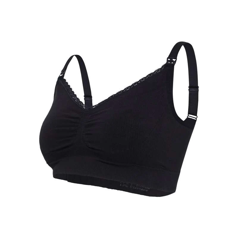 Carriwell New Mum - Seamless Organic Nursing Bra (Black) - Image 9