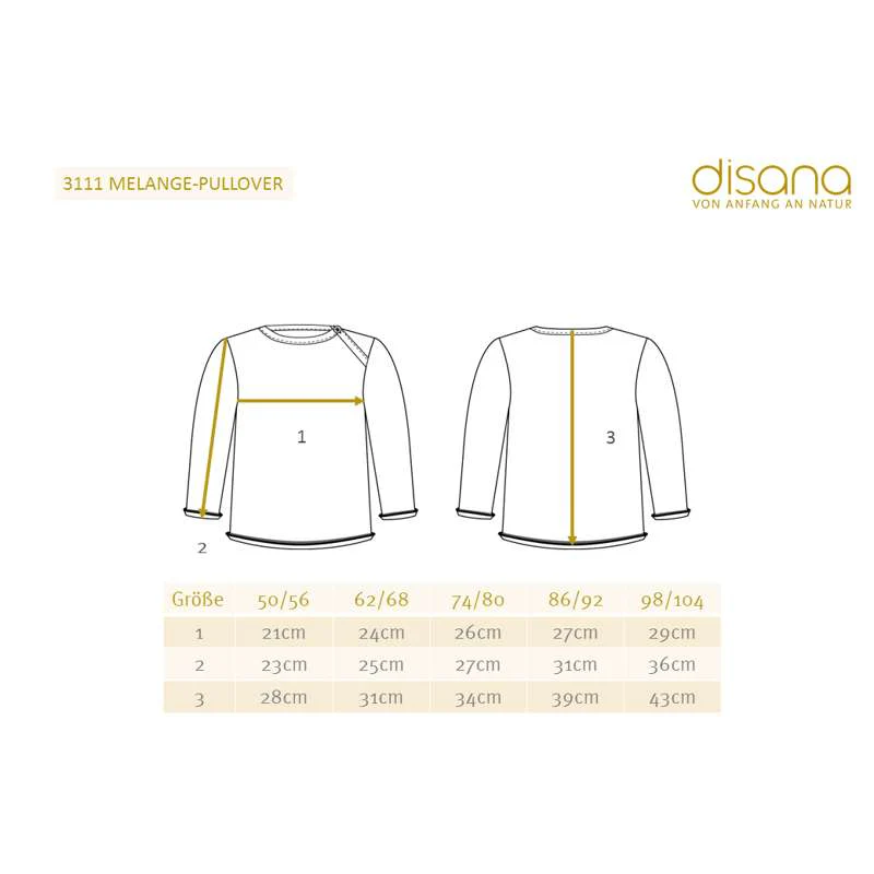 Disana Melange Sweater - Merinould - Rosa/Natur - Image 2