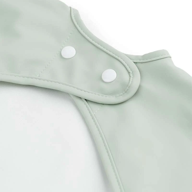 Done By Deer Bib with Sleeves and Pocket - Croco (Green)  - Image 3