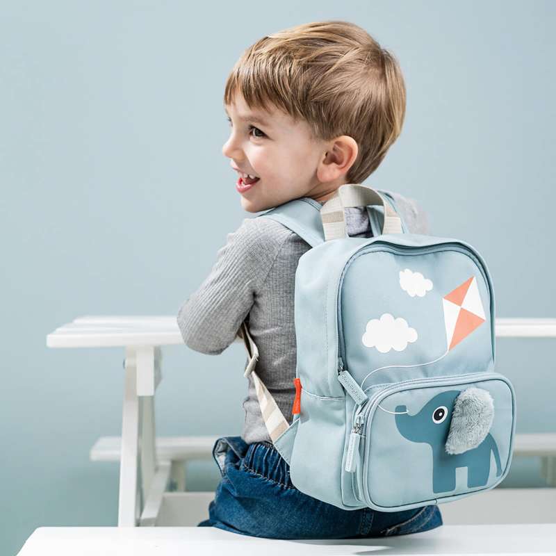 Done by Deer Children's backpack in Canvas - Elphee - Blue  - Image 2