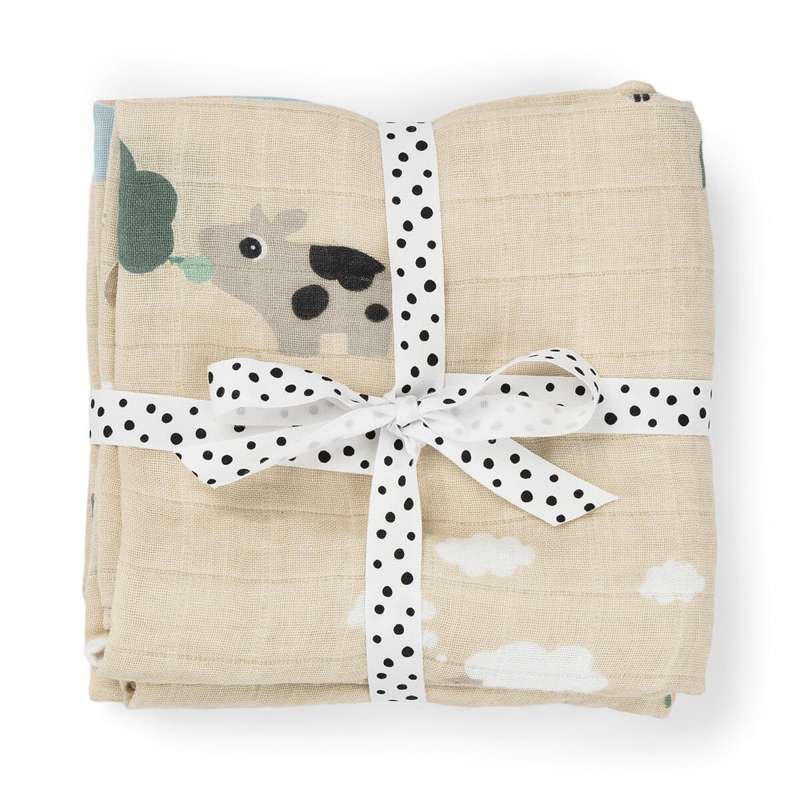 Done By Deer Cloth diapers - 2 pcs. - Tiny Farm - Sand 