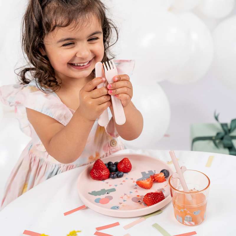 Done by Deer Foodie Cutlery Set - Celebration - Powder  - Image 5