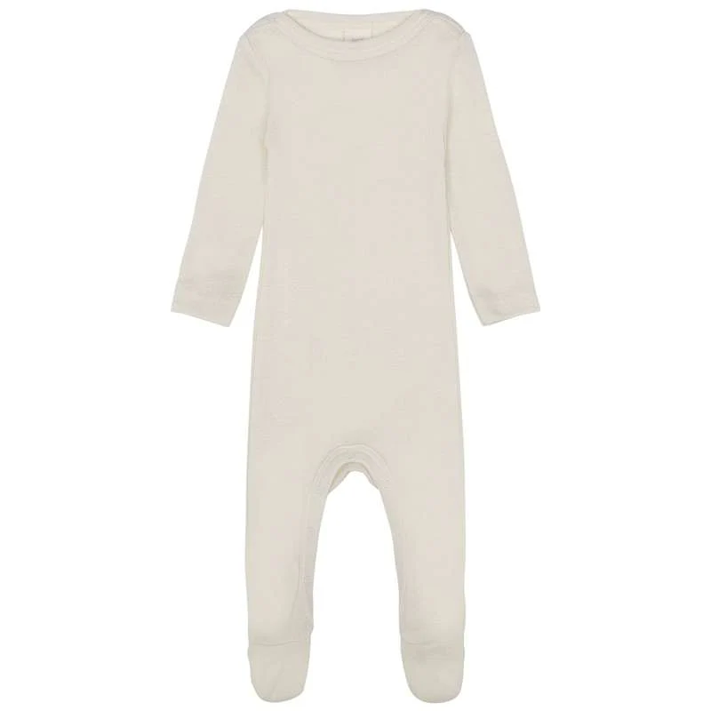 Engel Natur Sleepsuit with feet - Wool/Silk - Natural 