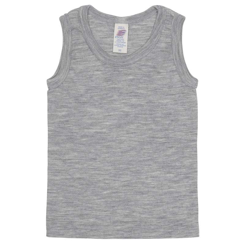 Engel Natur Undershirt w. Sleeves - Wool/Silk - Grey Melange 
