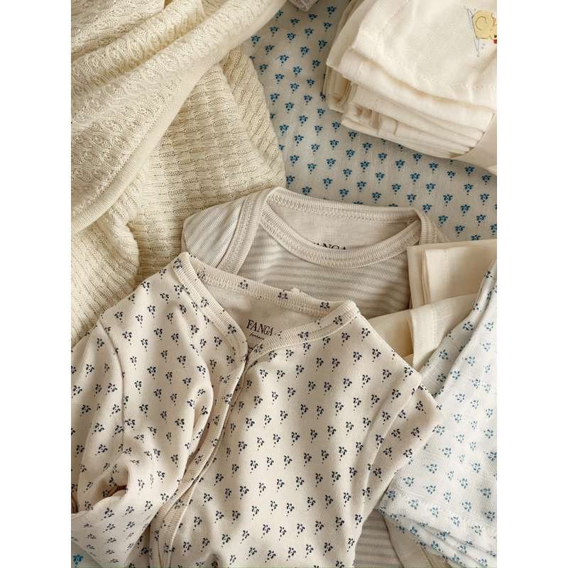 Fanga Fontana Bellini Muslin Stofbleer - 3-pak - GOTS - Punto Blu - Image 9