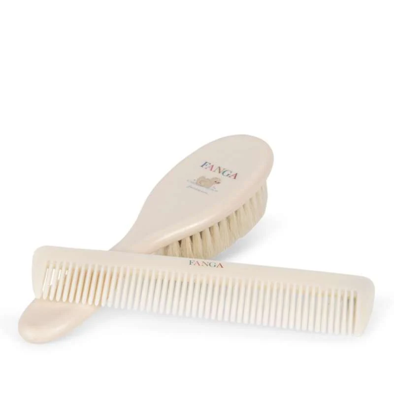 Fanga Fontana Hårbørste Sæt - Baby - Beige