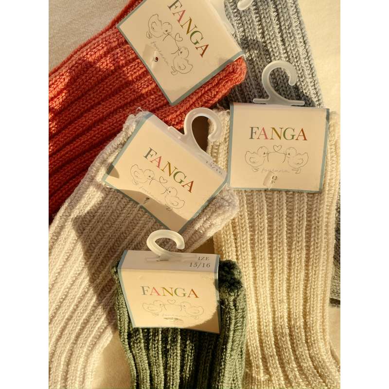 Fanga Fontana Lana - Sokker - Tykke - Strik - Off White Melange - Image 2
