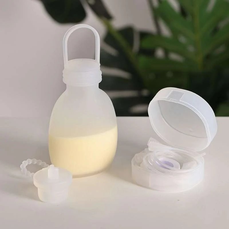 Haakaa Breastfeeding Stimulating SNS System - including Silicone Bag for Milk  - Image 2