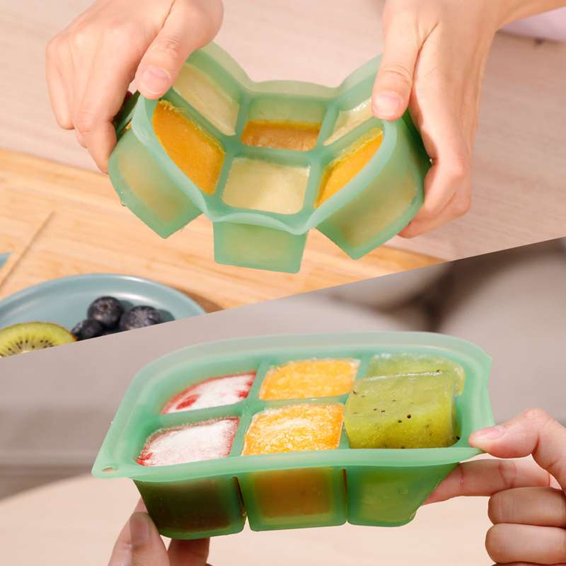 Haakaa Easy-Freeze Tray - 8 Compartments - Pea Green  - Image 6