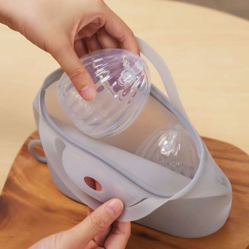 Haakaa Shell Breast Pump incl. Sterilization Bag - 75ml - 2 pcs.  - Image 5