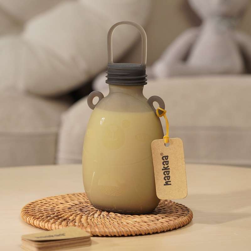 Haakaa Silicone pouch for Milk - Happii Bear - 2 pcs. - 260ml  - Image 2