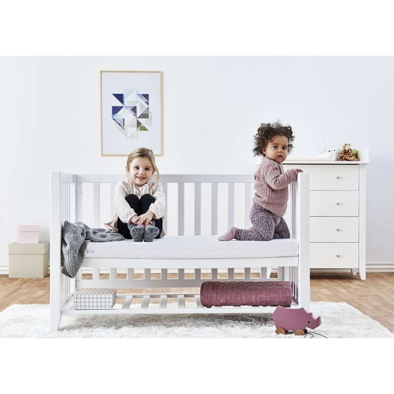 Hoppekids ANTON - Baby bed incl. ECO Dream Mattress - 60x120 cm. - White  - Image 4