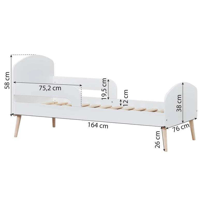 Hoppekids BLEND - Juniorseng - 70x160 cm - Hvid - Image 9