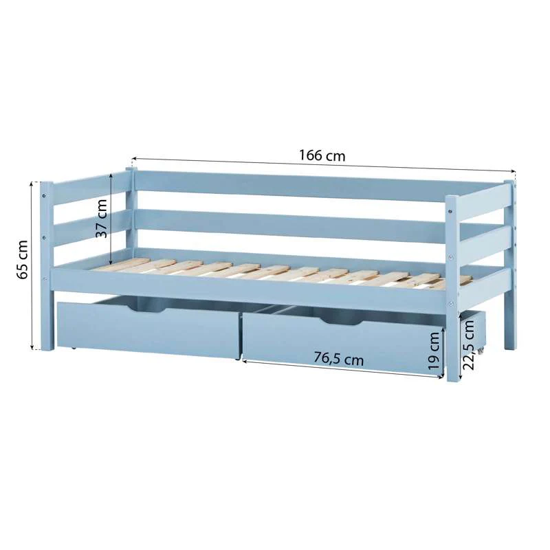 Hoppekids Drawer set on wheels - 2 pcs. - Multiple sizes - Dream Blue  - Image 15