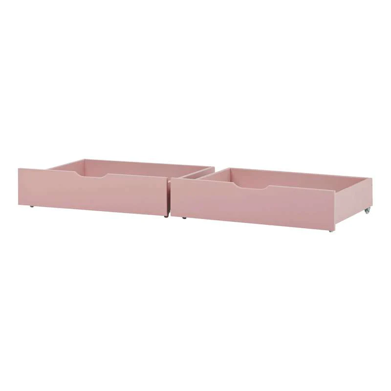 Hoppekids Drawer set on wheels - 2 pcs. (Multiple sizes) - Pale Rose 