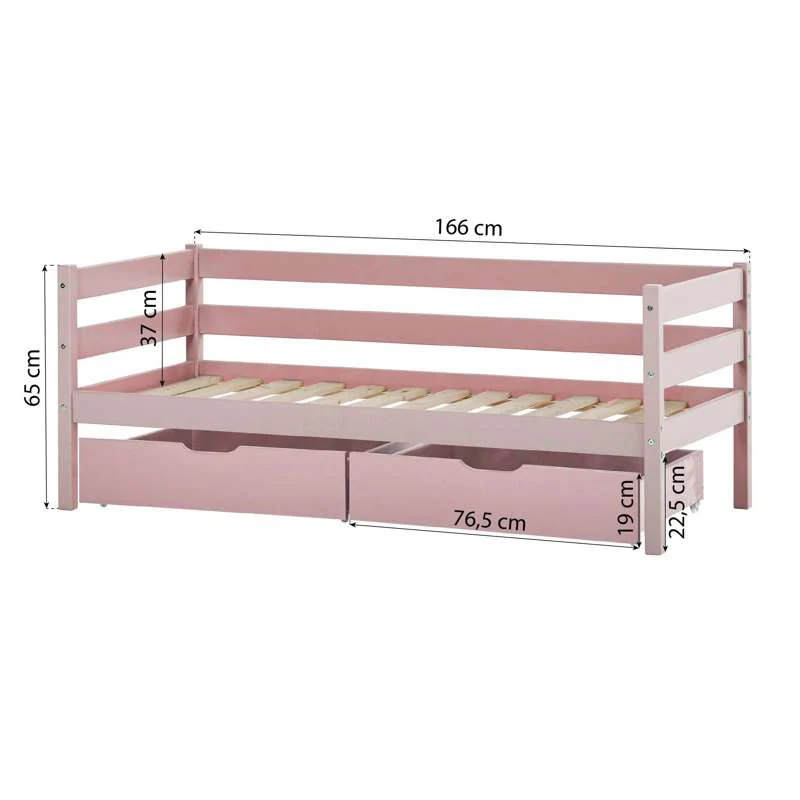 Hoppekids Drawer set on wheels - 2 pcs. (Multiple sizes) - Pale Rose  - Image 20