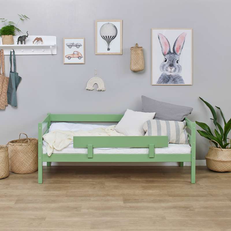 Hoppekids ECO Comfort - Bed Rail for Junior Bed - Pale Green  - Image 2