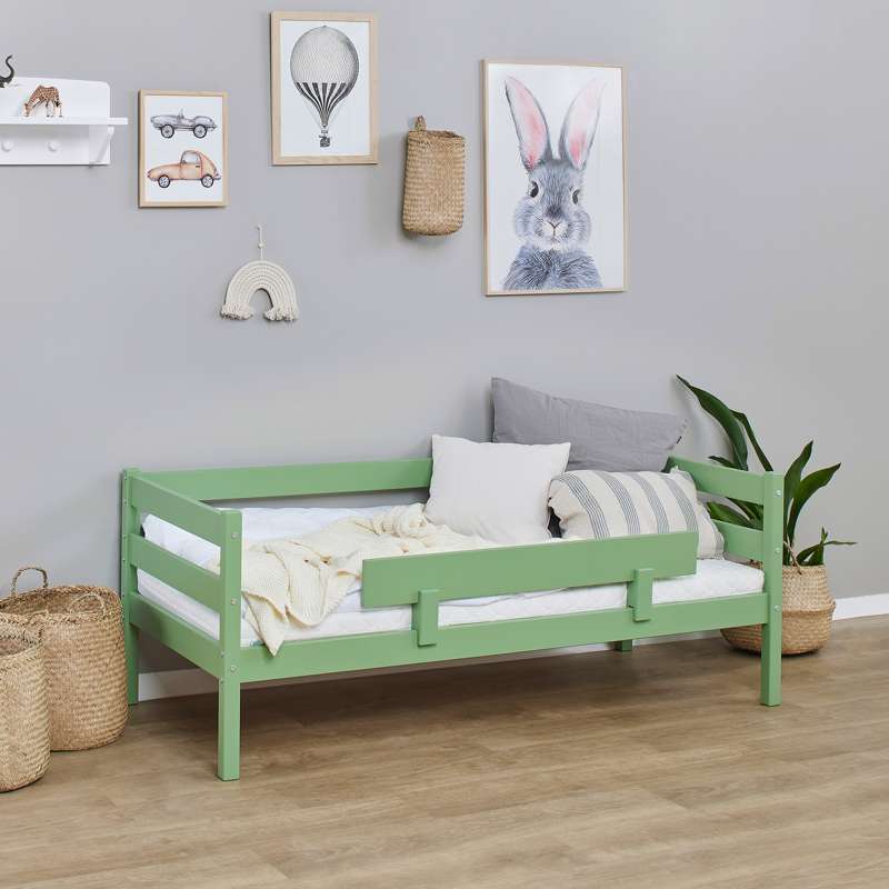 Hoppekids ECO Comfort - Bed Rail for Junior Bed - Pale Green  - Image 3