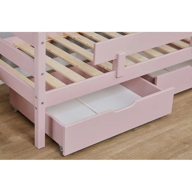 Hoppekids ECO Comfort - Bed Rail for Junior Bed - Pale Rose  - Image 4