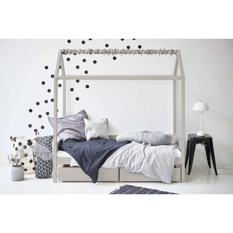 Hoppekids ECO Comfort - House bed - 70x160 cm. - Dove Grey  - Image 2