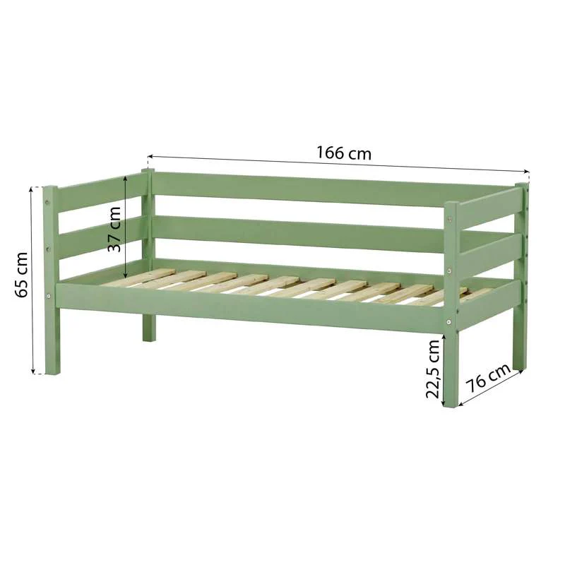 Hoppekids ECO Comfort - Junior bed - 70x160 cm. - Pale Green  - Image 9