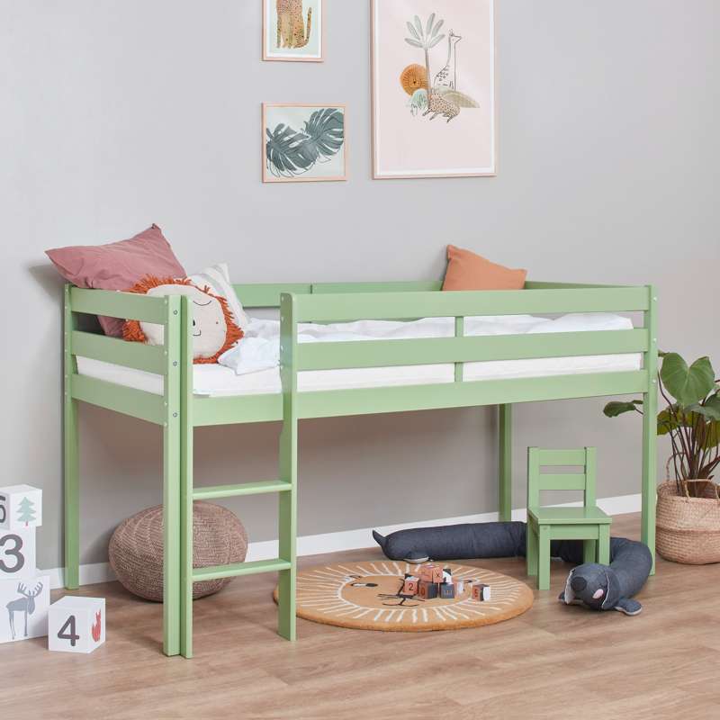 Hoppekids ECO Comfort - Mid sleeper bed - More Sizes - Pale Green  - Image 6