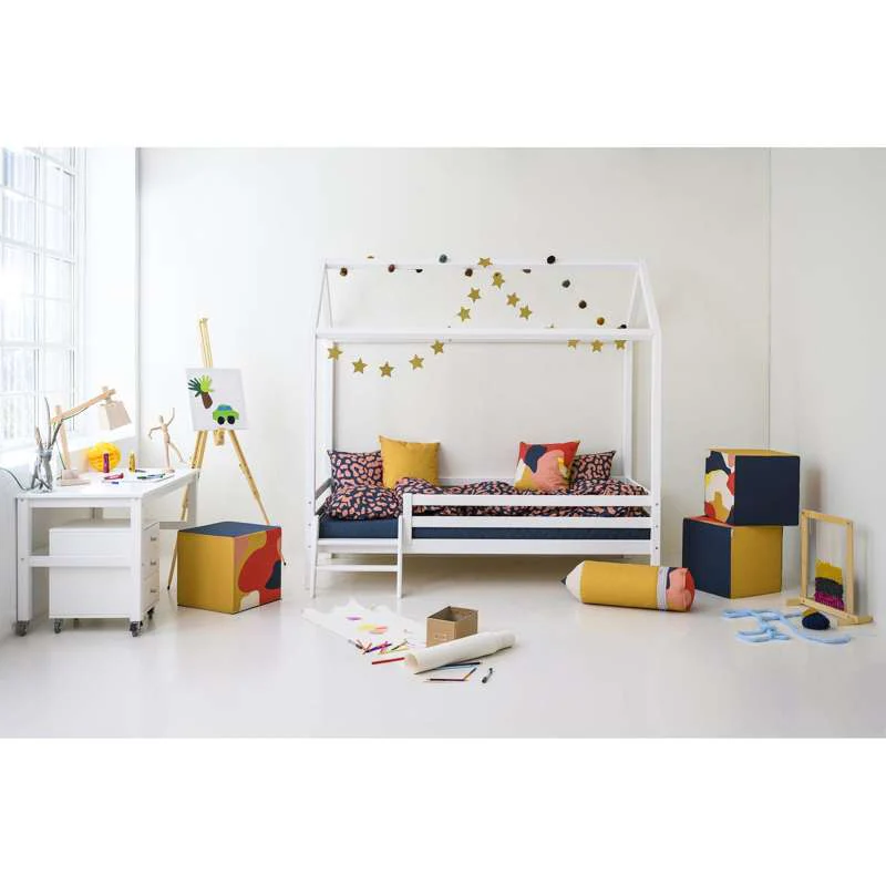 Hoppekids ECO Dream - House bed with ladder - 90x200 cm. - White  - Image 5