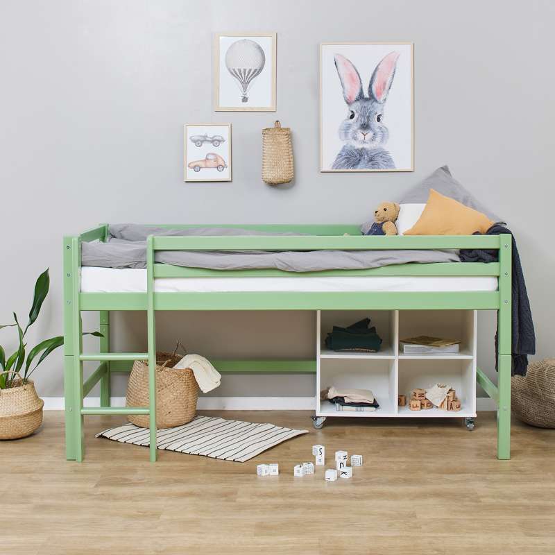 Hoppekids ECO Dream - Halvhøj Modul - 90x200 - Pale Green - Image 7