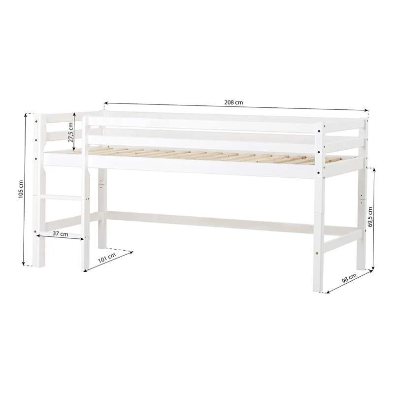 Hoppekids ECO Dream - Halvhøj Modul - 90x200 - Pale Green - Image 8