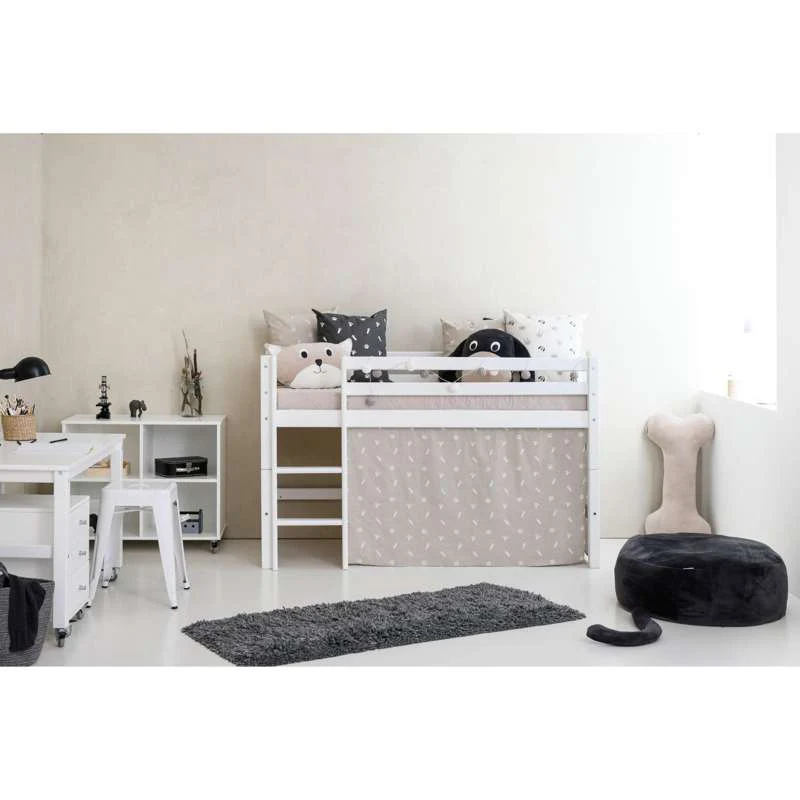 Hoppekids ECO Dream - Halvhøj Seng m. PETS Forhæng - 70x160 cm. - Ikke Delbar - Image 5