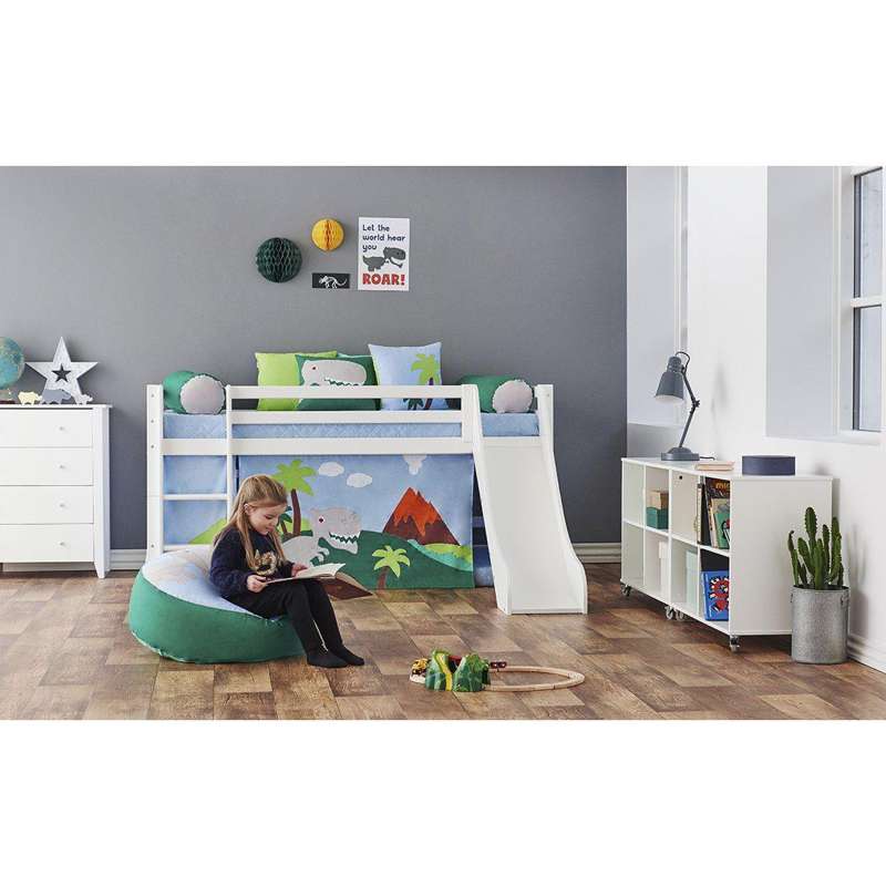 Hoppekids ECO Dream - Rutsjebane til Halvhøj Seng - Hvid - Image 4