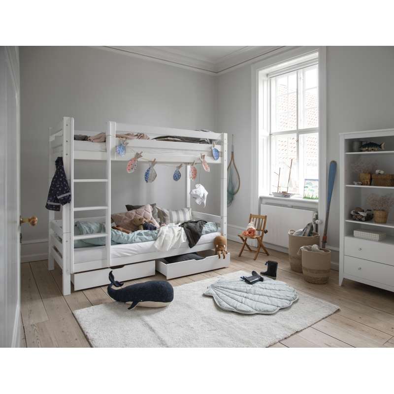 Hoppekids ECO Luxury - Lige Stige til Høj Etageseng - Hvid - Image 2