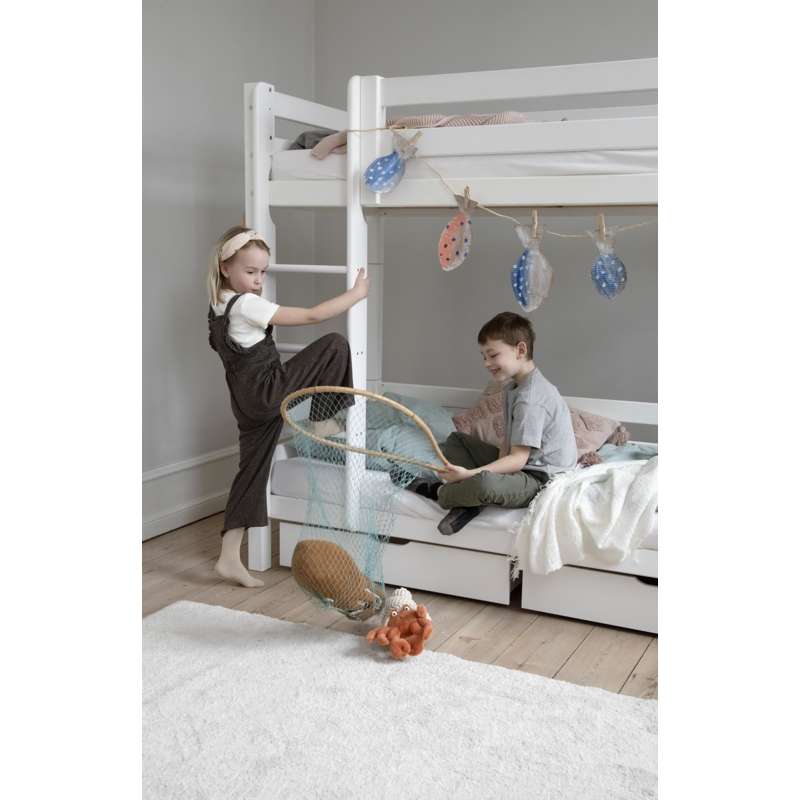 Hoppekids ECO Luxury - Lige Stige til Høj Etageseng - Hvid - Image 3