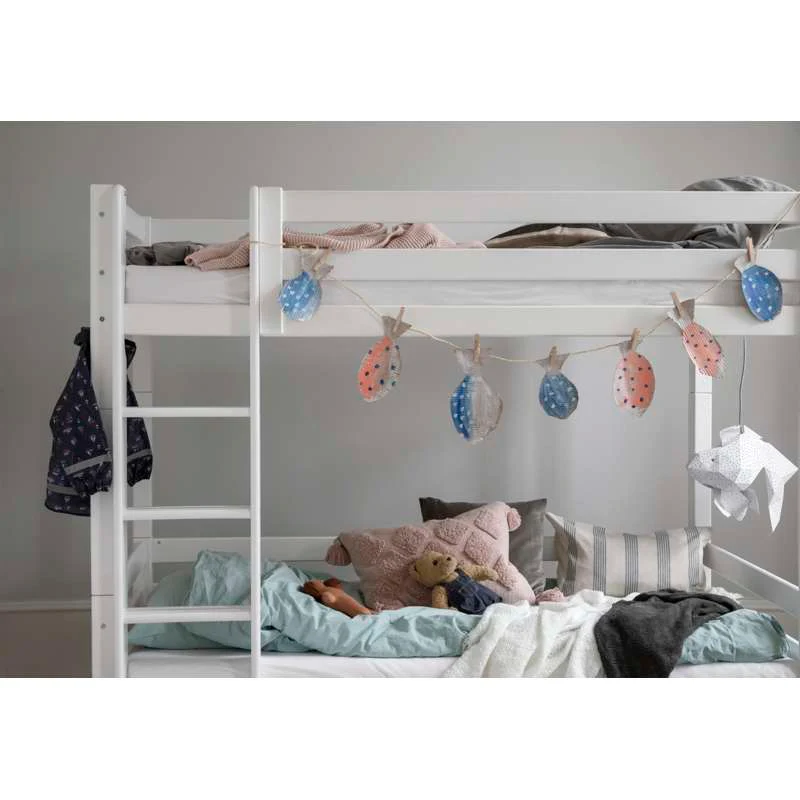 Hoppekids ECO Luxury - Lige Stige til Høj Etageseng - Hvid - Image 4