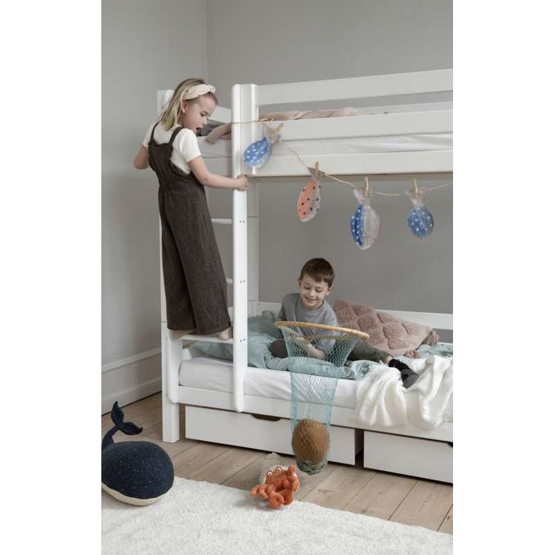 Hoppekids ECO Luxury - Lige Stige til Høj Etageseng - Hvid - Image 5