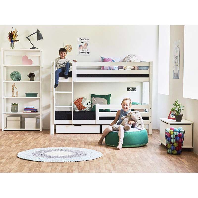 Hoppekids ECO Luxury - Lige Stige til Køjeseng - Hvid - Image 2