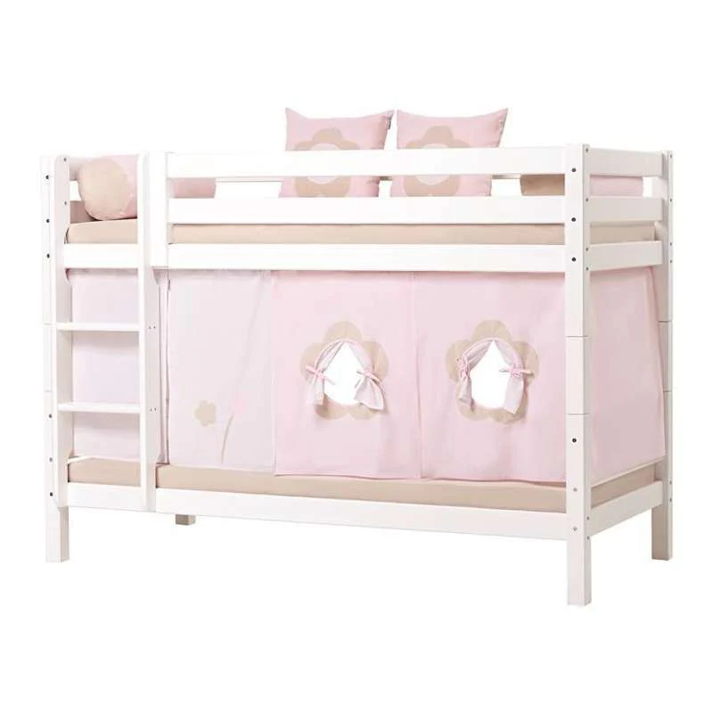 Hoppekids ECO Luxury - Loft bed 150 cm. - 90x200 cm. - Flexible slatted base - White  - Image 2