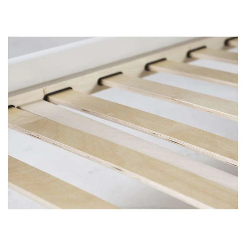 Hoppekids ECO Luxury - Loft bed - 150 cm. - 90x200 cm. - Slanted Ladder - Flexible Slatted Base - White  - Image 5