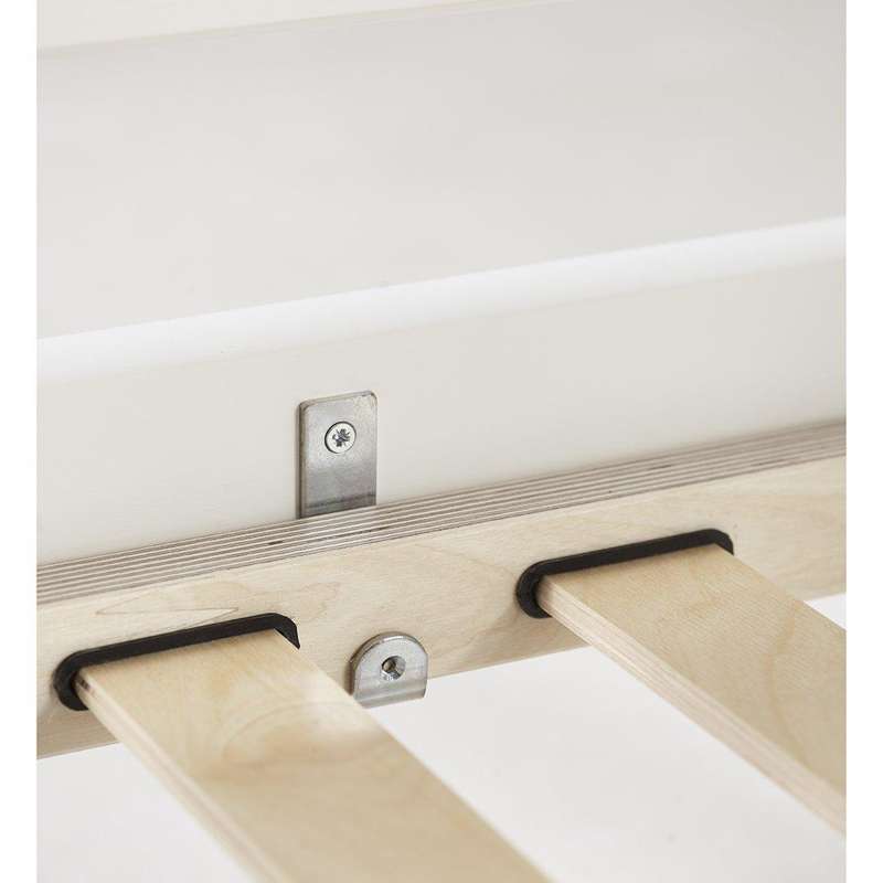 Hoppekids ECO Luxury - Loft bed - 150 cm. - 90x200 cm. - Two bed ends - Flexible slatted base - White  - Image 9