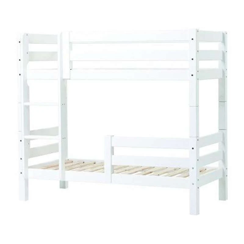 Hoppekids ECO Luxury - Bunk bed m. 1/2 Bed rail - 150 cm. - Multiple Sizes - White 