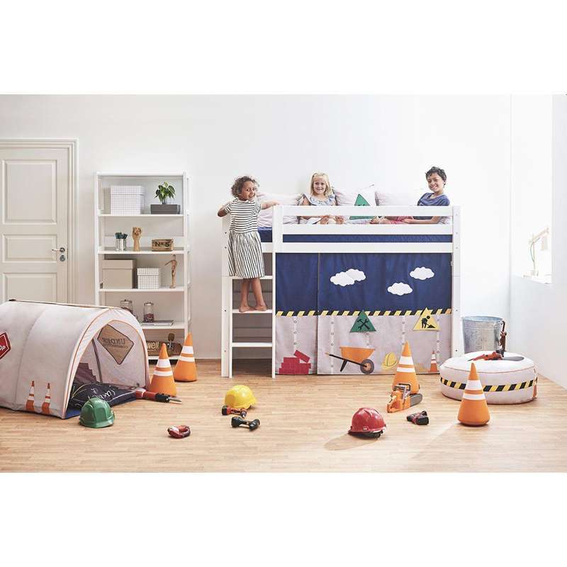 Hoppekids ECO Luxury - Medium Height Bed - 90x200 cm. - Flexible Slatted Base - White  - Image 2