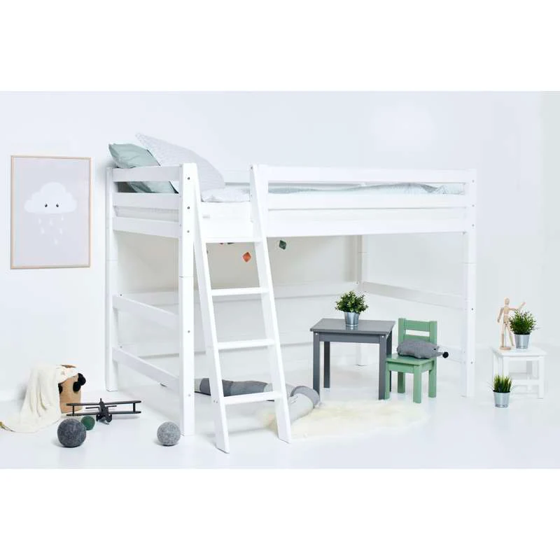 Hoppekids ECO Luxury - Mellemhøj Modul - 120x200 cm. - Hvid - Image 3