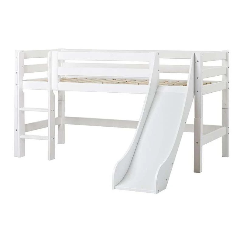 Hoppekids ECO Luxury - Rutsjebane til Halvhøj Seng - Hvid - Image 2