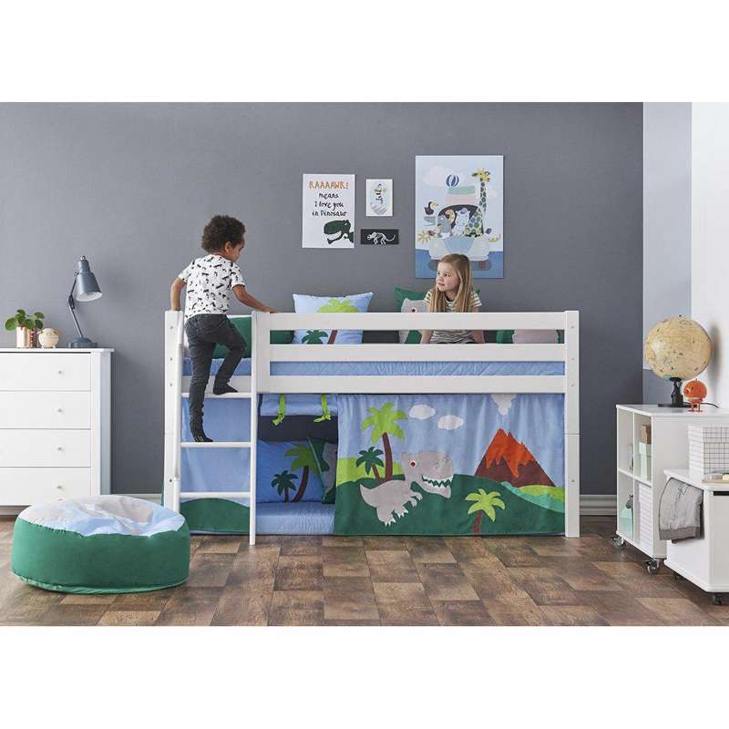Hoppekids ECO Luxury - Stige til Halvhøj Seng - Skrå - Hvid - Image 2