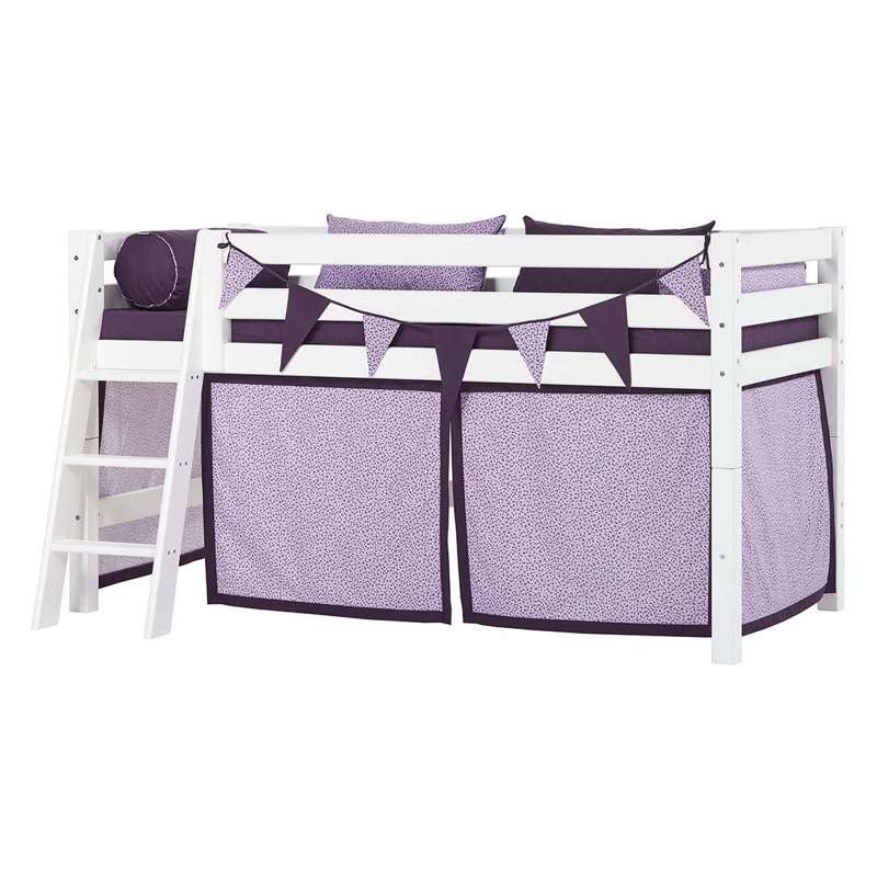 Hoppekids ECO Luxury - Stige til Halvhøj Seng - Skrå - Hvid - Image 5